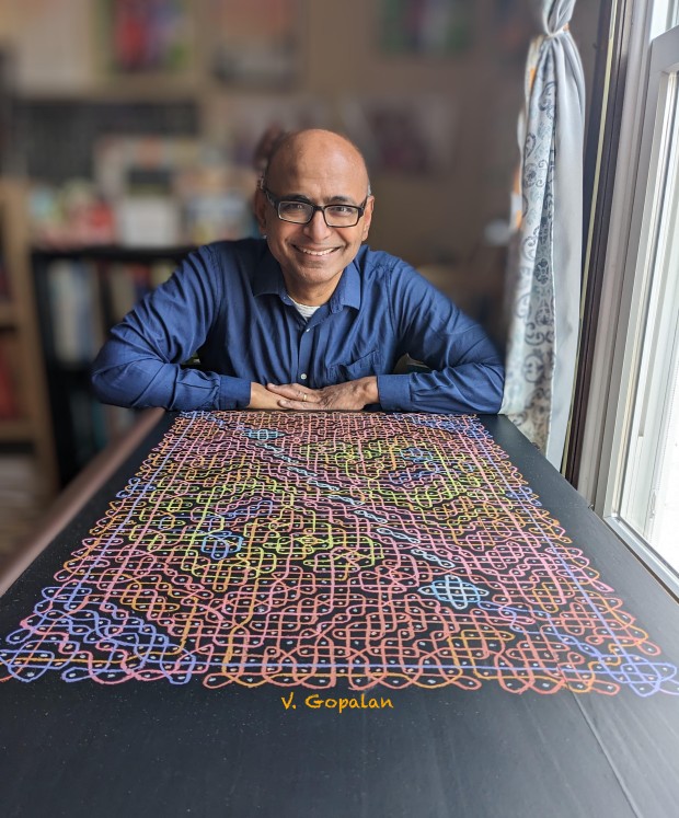 Dr Gopalan and a Kolam